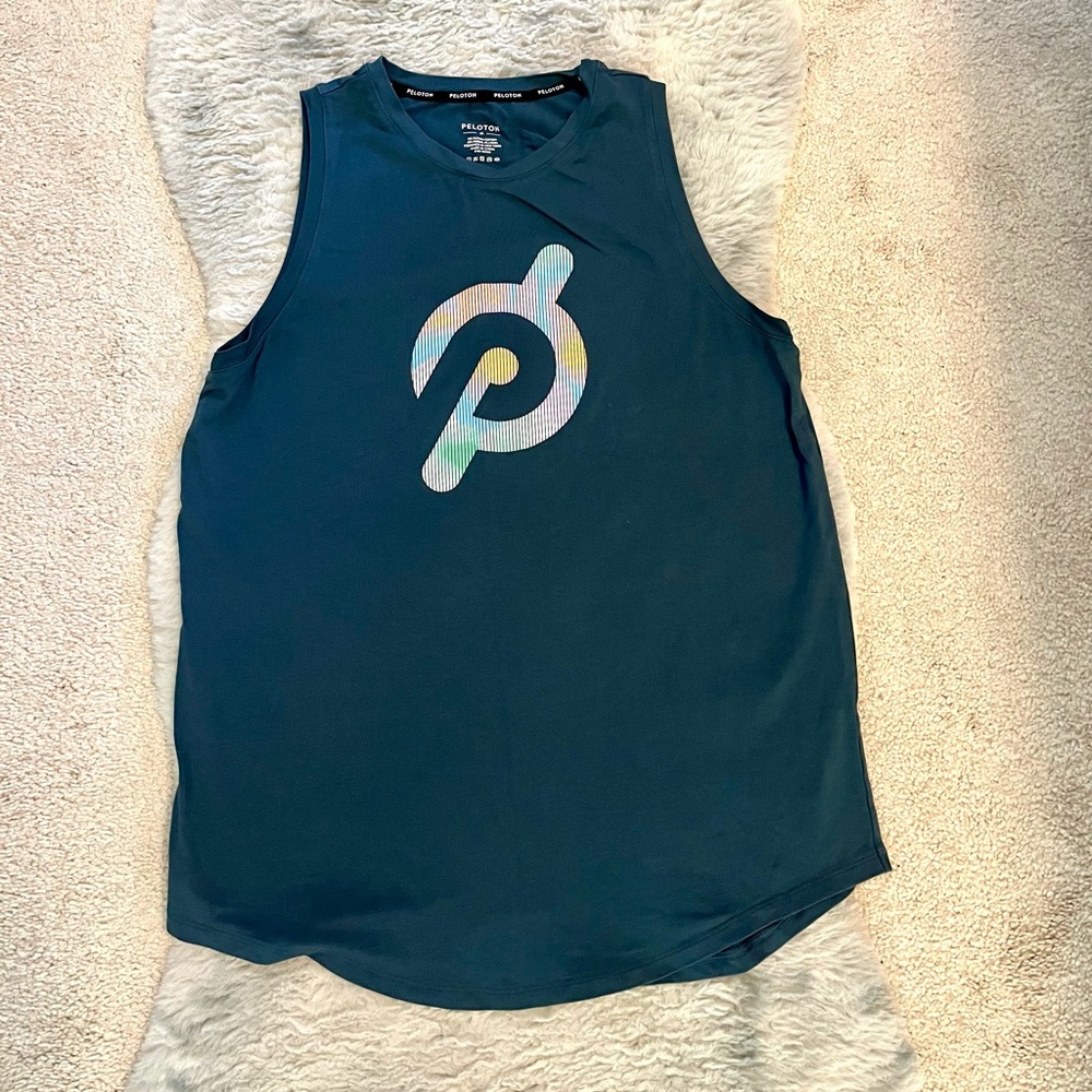 Peloton Teal Tank Top